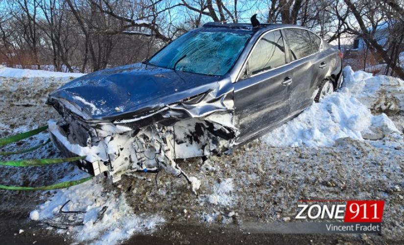 Violent accident sur le boulevard Ste-Anne à Château-Richer 