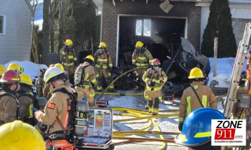 Incendie dans un bâtiment résidentiel du secteur de Lebourgneuf à Québec