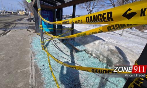 Plusieurs abribus détruit à Québec 