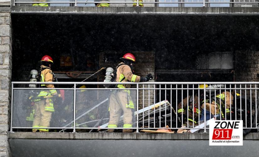 INCENDIE à St-Augustin-de-Desmaures dans un immeuble à condos