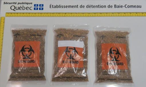 Saisies de tabac dans des deux centres de détention