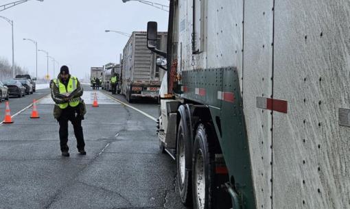 Importante opération de sécurité routière partout au Québec qui vise principalement les camionneurs 