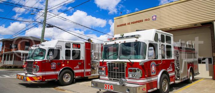 Deux nouveaux camions incendie pour les pompiers de Shawinigan 