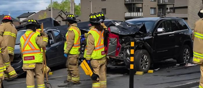 Accident trois véhicules impliqués à St-Apollinaire