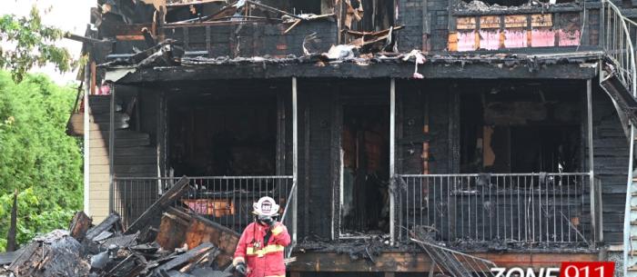 Incendie majeur à l'île D'Orléans des familles se retrouvent à la rue 