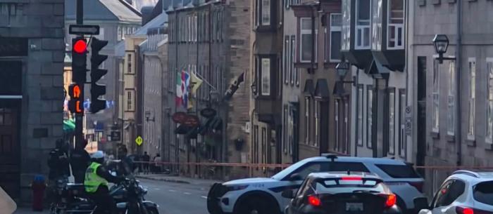 Un homme arrêté après une intervention policière de plusieurs heures dans le Vieux-Québec