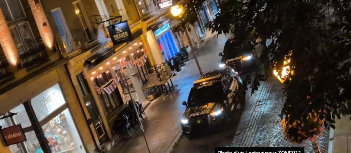 Québec La rue St-Jean a été fermée durant plusieurs heures en raison d'une intervention policière
