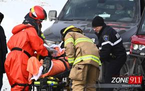 Accident de motoneige à L'Ange-Gardien (Côte-de-Beaupré) 