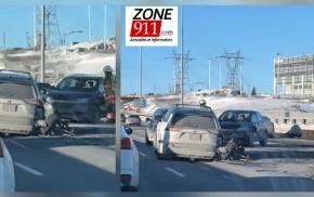 Accident tout juste à la fin du pont Pierre-Laporte 