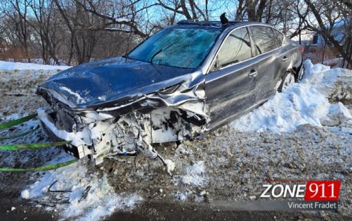 Violent accident sur le boulevard Ste-Anne à Château-Richer 