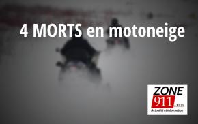Accidents majeurs – Une fin de semaine funeste : 4 morts en motoneige