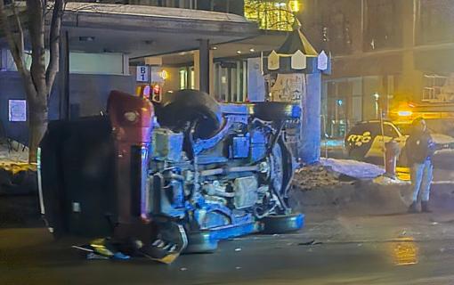 Accident sur le boulevard Charest dans le secteur de St-Roch
