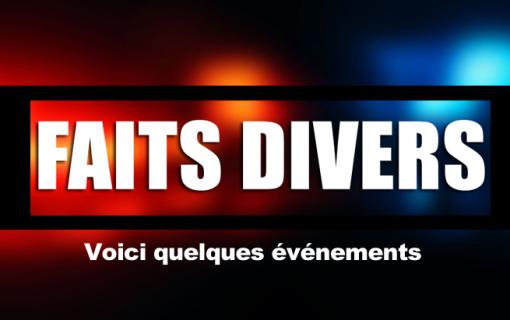 Voici quelques faits divers durant la fin de semaine à Sherbrooke