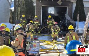 Incendie dans un bâtiment résidentiel du secteur de Lebourgneuf à Québec 