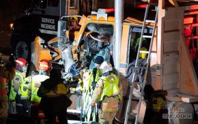 Lotbinière - Grave accident entre deux camions lourds sur l’autoroute 20, un camionneur aurait fui les lieux