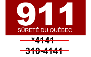 Les numéros 310-4141 et *4141, c’est terminé : la Sûreté du Québec passe à la nouvelle génération du 9-1-1