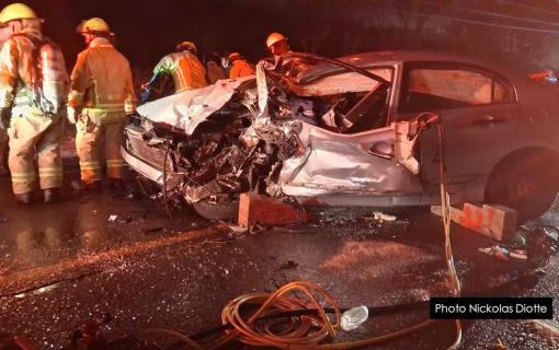 Accident mortel sur la route 137 à Ste-Cécile-de-Milton