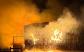 Région de Lotbinière : Deux bâtiments en feu à Notre-Dame-du-Sacré-Cœur-d’Issoudun