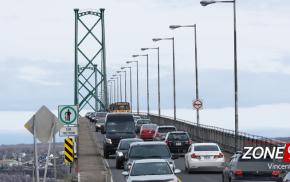 Pont de l'Île-d'Orléans : Des inspections seront effectuées sur le pont durant plusieurs mois