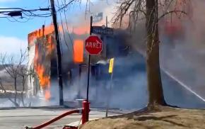 Incendie majeur à Ste-Marie de Beauce 