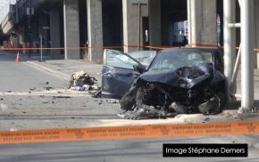 Violente collision à Montréal : deux blessés et le conducteur arrêté