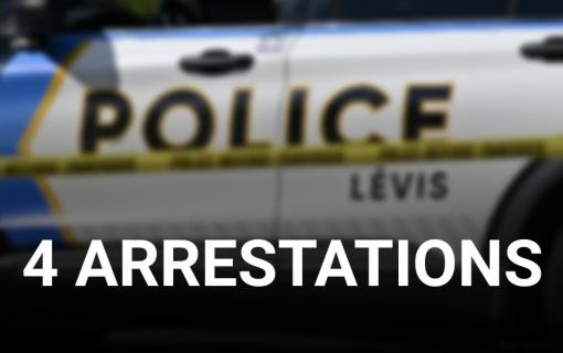 Invasion de domicile à Lévis 4 arrestations grâces à une intervention policière rapide 