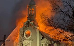 DERNIÈRE HEURE Incendie majeur à l'église à St-Romain 