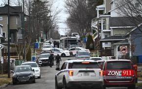 Importante intervention policière pour un homme en crise dans le secteur de Loretteville