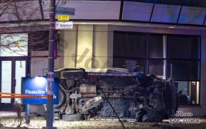 Accident - Une fuite de la police à Québec se termine en capotage 