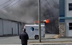 Incendie en cours à Sainte-Marie-de-Beauce