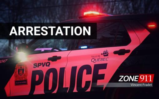 Québec - Arrestation pour avoir braqué une arme à feu 