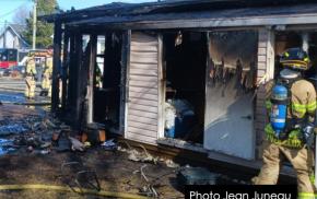 Intervention incendie à Lévis dans le secteur de Charny 