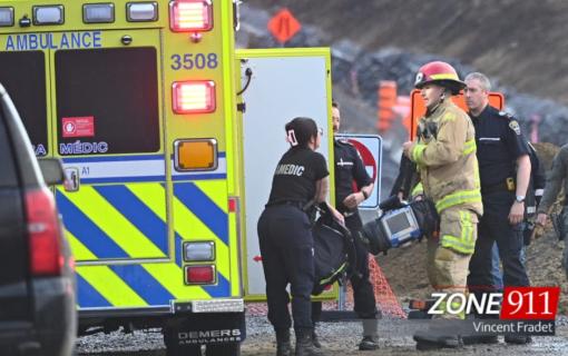 Intervention d’urgence dans un sentier du nord de Beauport