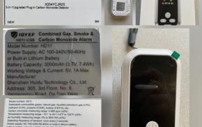 RAPPEL IMPORTANT d'un détecteur combiné de fumée, de gaz combustibles et de monoxyde de carbone