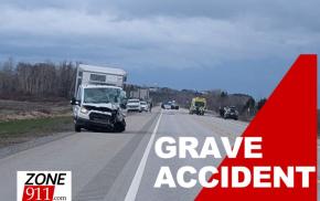 DERNIÈRE HEURE Accident - Collision frontale impliquant une moto sur l'autoroute 20 à Mont-Joli (Rimouski) 