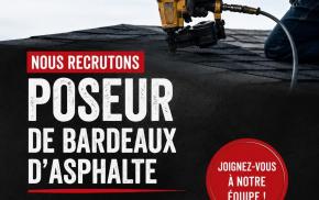 Offre d'emploi - Garage Expert recherche poseur de bardeaux d'asphalte 