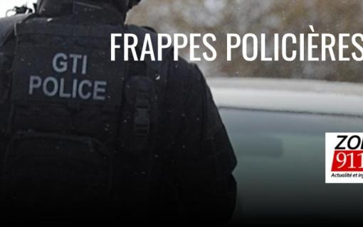 Offensive contre le crime organisé : Deux frappes policières sur la Côte-Nord, à Lévis et Québec