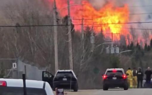 Incendie de forêt majeur à Forestville
