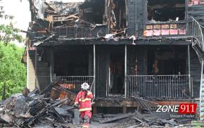 Incendie majeur à l'île D'Orléans des familles se retrouvent à la rue 