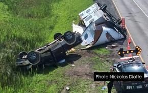 DERNIÈRE HEURE autoroute 20 ouest Lévis fermée à cause d'un accident