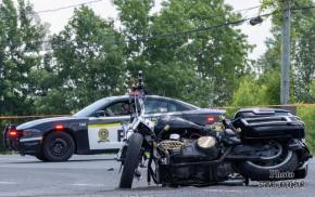 Grave accident à St-Antoine-de-Tilly un motocycliste a perdu la vie