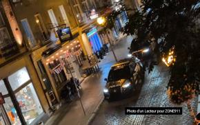 Québec La rue St-Jean a été fermée durant plusieurs heures en raison d'une intervention policière 