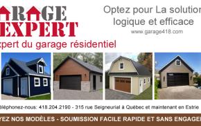 Vous rêvez d'un garage? Faites affaire avec l'expert, Garage Expert