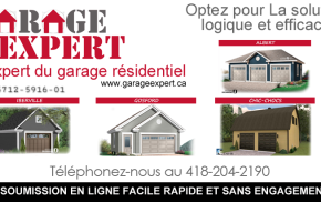Construction garage résidentiel : «Garage expert» est la référence au Québec