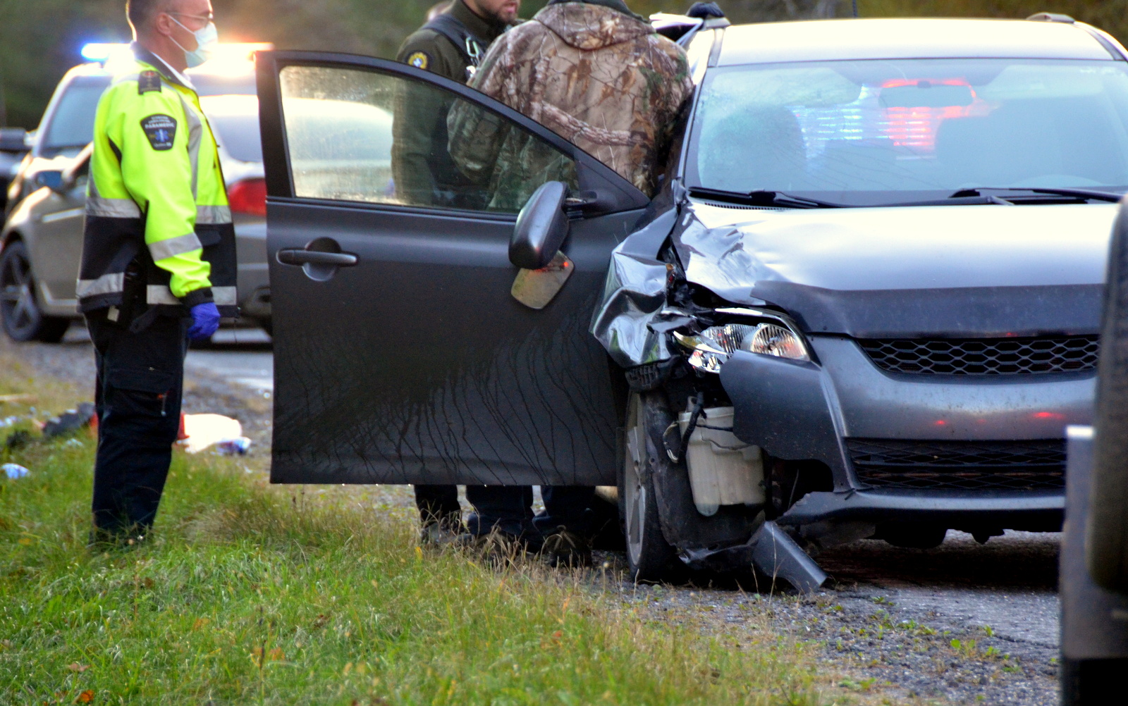 Accident Cycliste StLucien Crédit photo Eric Beaupré 137809