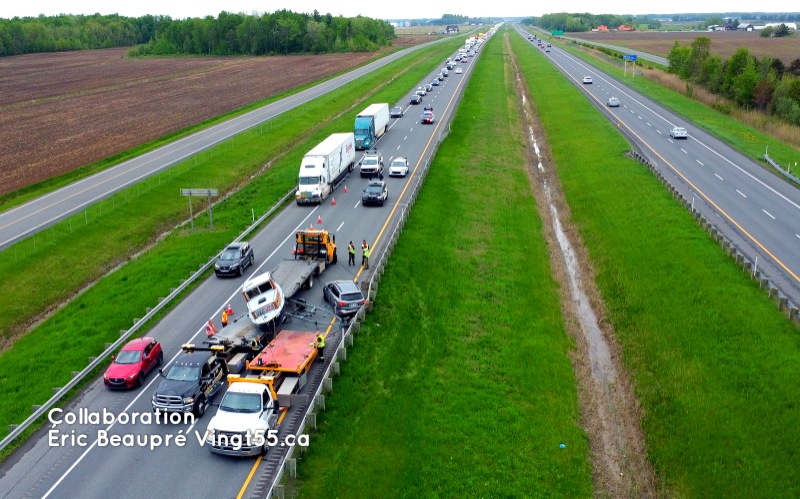 Accident bateau A20 Drummondville @ Crédit photo Eric Beaupré Vingt55 0031W 