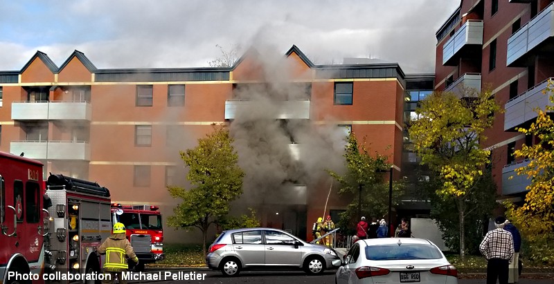 Québec : Incendie criminel dans un immeuble à logements de la Haute-Ville