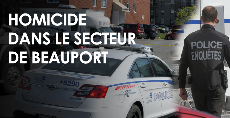 DERNIÈRE HEURE - La police confirme un homicide à Beauport
