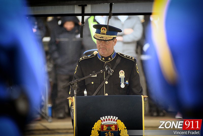 Cérémonie commémorative des policiers du SPVQ morts en devoir