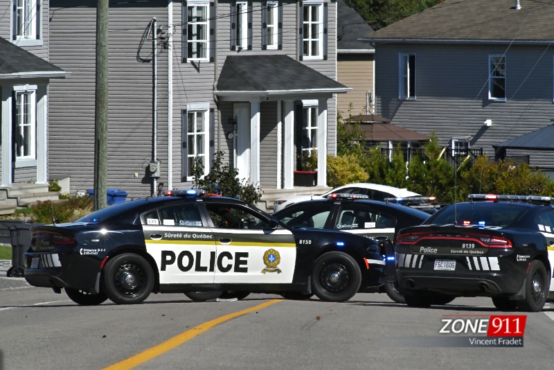 Intervention policière à Ste-Brigitte-de-Laval ** TERMINÉE **
